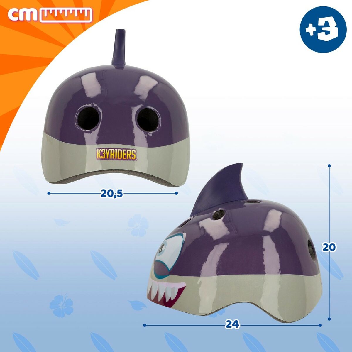 Dětská přilba K3yriders Shark 52-55 cm (4 kusů)